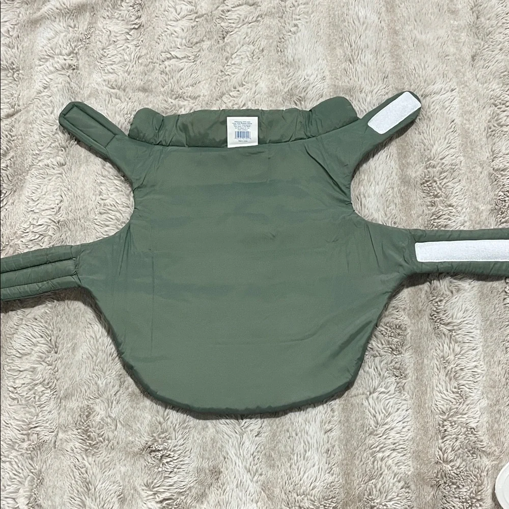 Top Paw Olive Green Quilted Dog Jacket